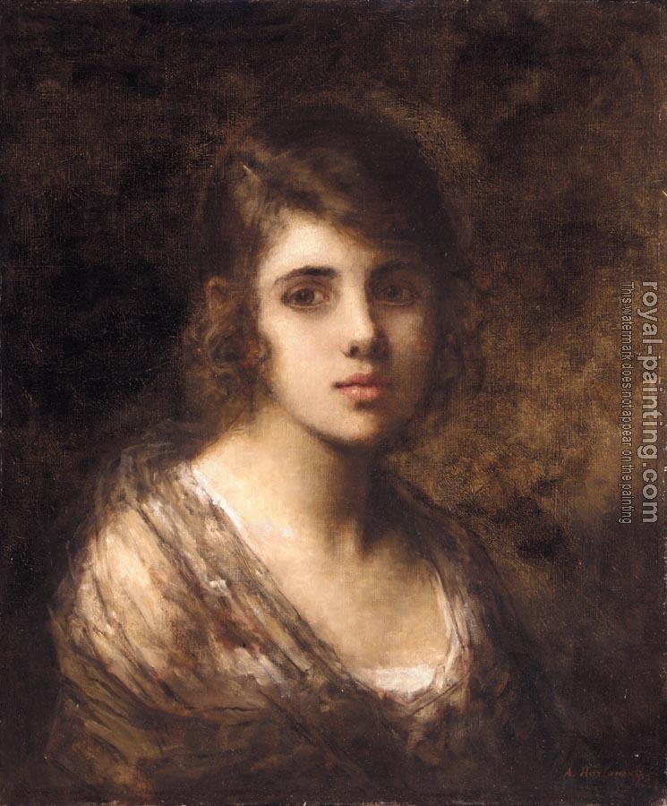 Alexei Alexeievich Harlamoff : Young Brunette Alexei Alexeievich Harlamoff : Young Brunette